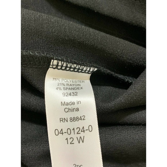 Roaman's  Women's 2-Piece Black  Dress Suit Set - Picture 6 of 12